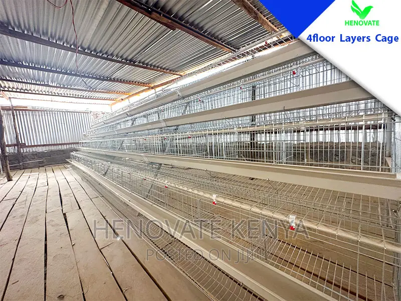 4 Tiers 128 Birds Battery Layer Cage in Kenya