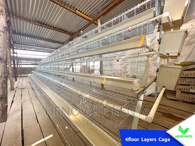 4floor Chicken Layers Cage/128 Birds in Kenya - thumbnail 4