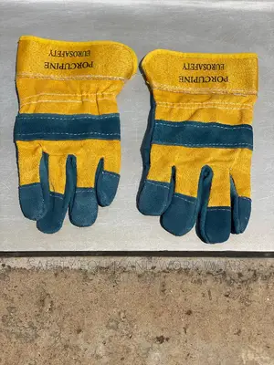 Work Construction Leather Gloves, Safety Gloves