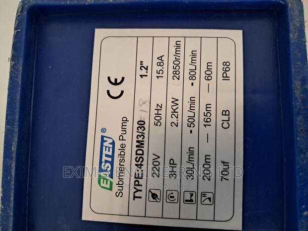 EASTEN Water Pump Motor 3hp 200M Head - main view