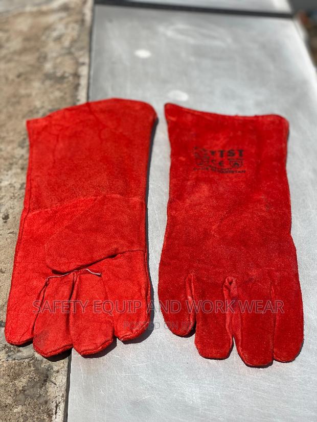 Safety Gloves Welding Gloves Work Red Gloves
