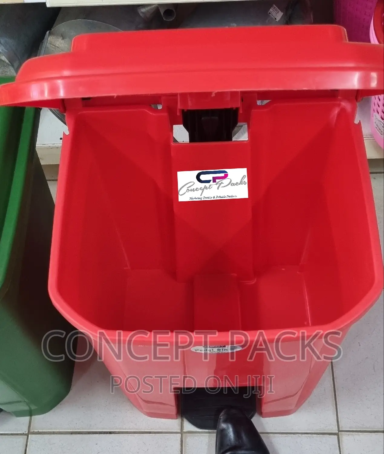 50l Pedal Dust Bin. Assorted Colours Available