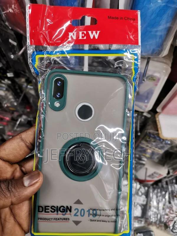 Matte Smoke Case TPU Edge With Ring Holder for Huawei Y9 - main view