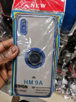 Ring Holder Phone Case for Redmi 9a/9i Matte Smoke Back Stan
