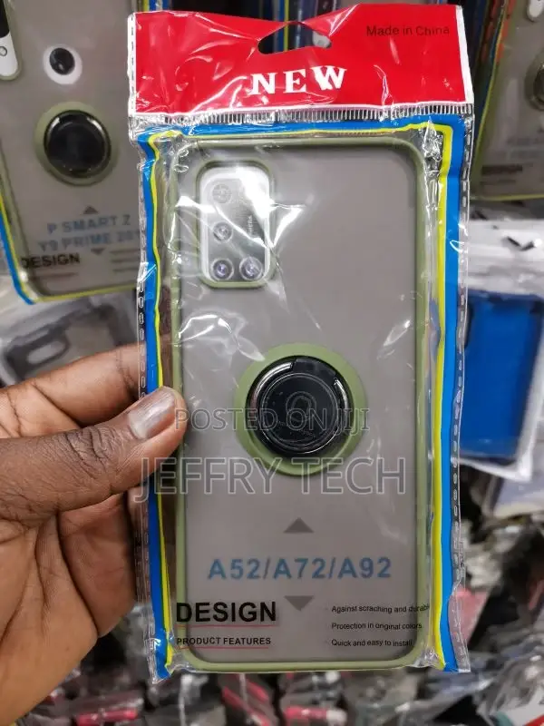 SAMSUNG A52/A72/A92 Smoke Case With Ring Stand