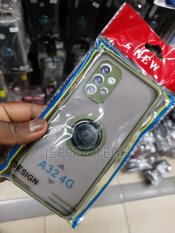 SAMSUNG Galaxy A32 Smoke Case With Ring Stand