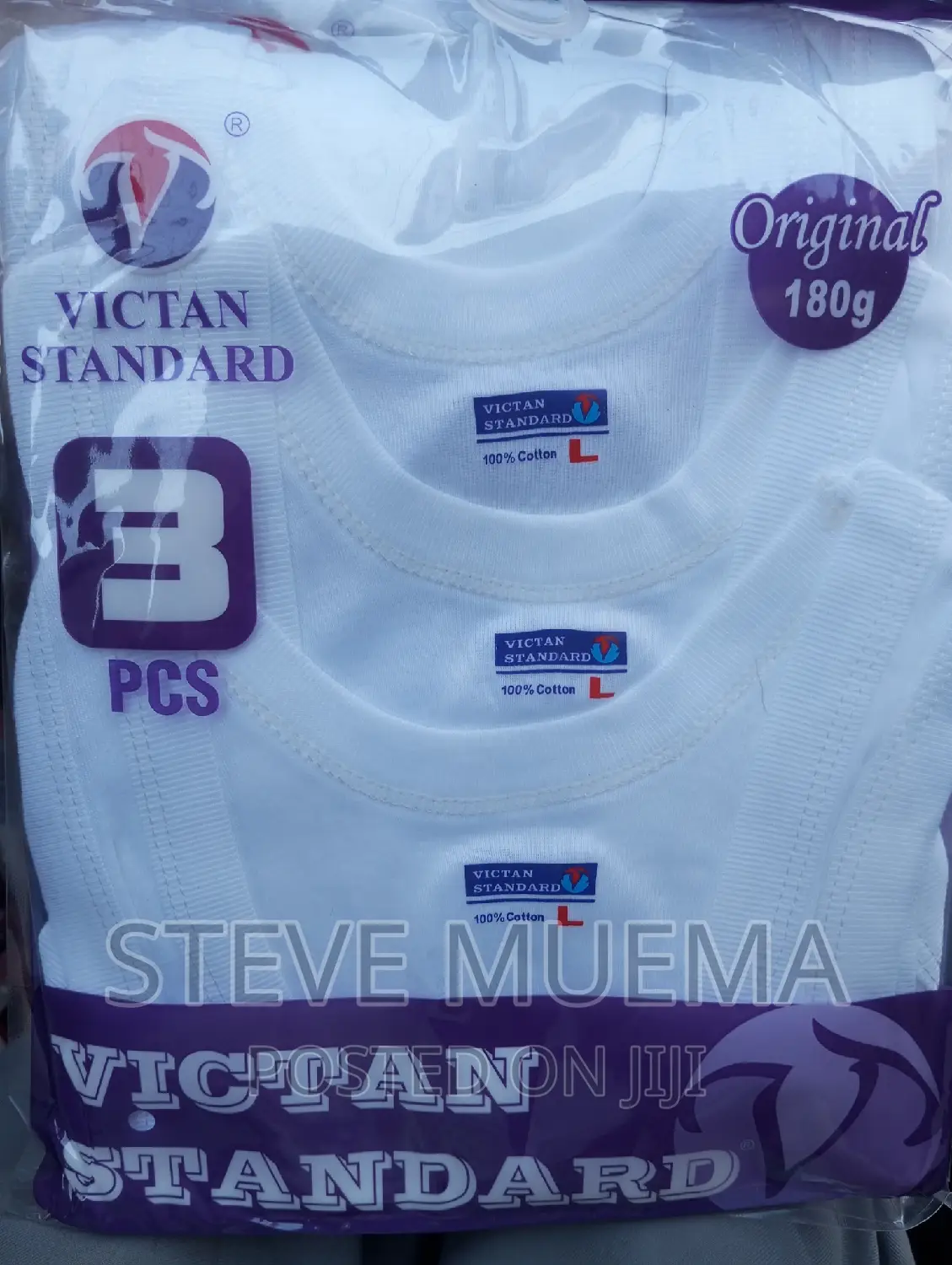 A Set of 3 Cotton Vests.
