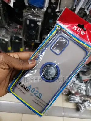Smoke Case TPU Edge With Ring Holder for SAMSUNG A02s Case