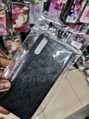 Huawei Y8P Texture PU Leather Back Hard Case Cover for Huawe