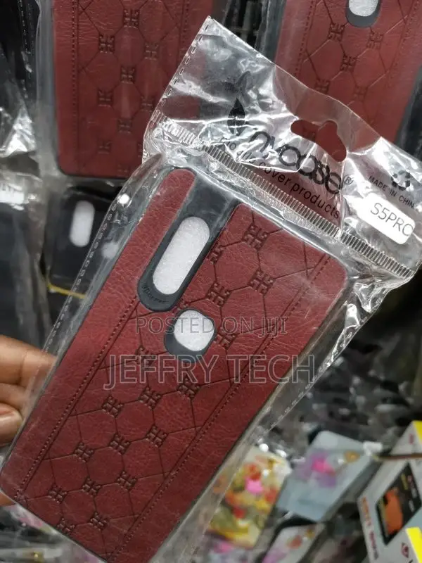 Infinix S5pro Suture Soft TPU Calfskin PU Leather Phone Back