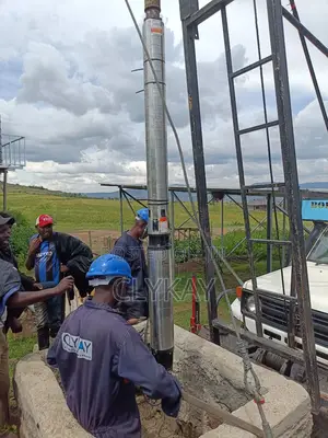 Borehole Solar Equipping Solar Water Pumps and Solar Panels