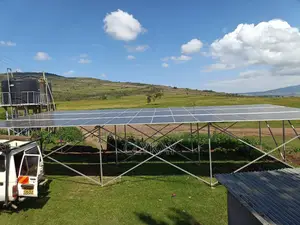 Borehole Solar Equipping Solar Water Pumps and Solar Panels