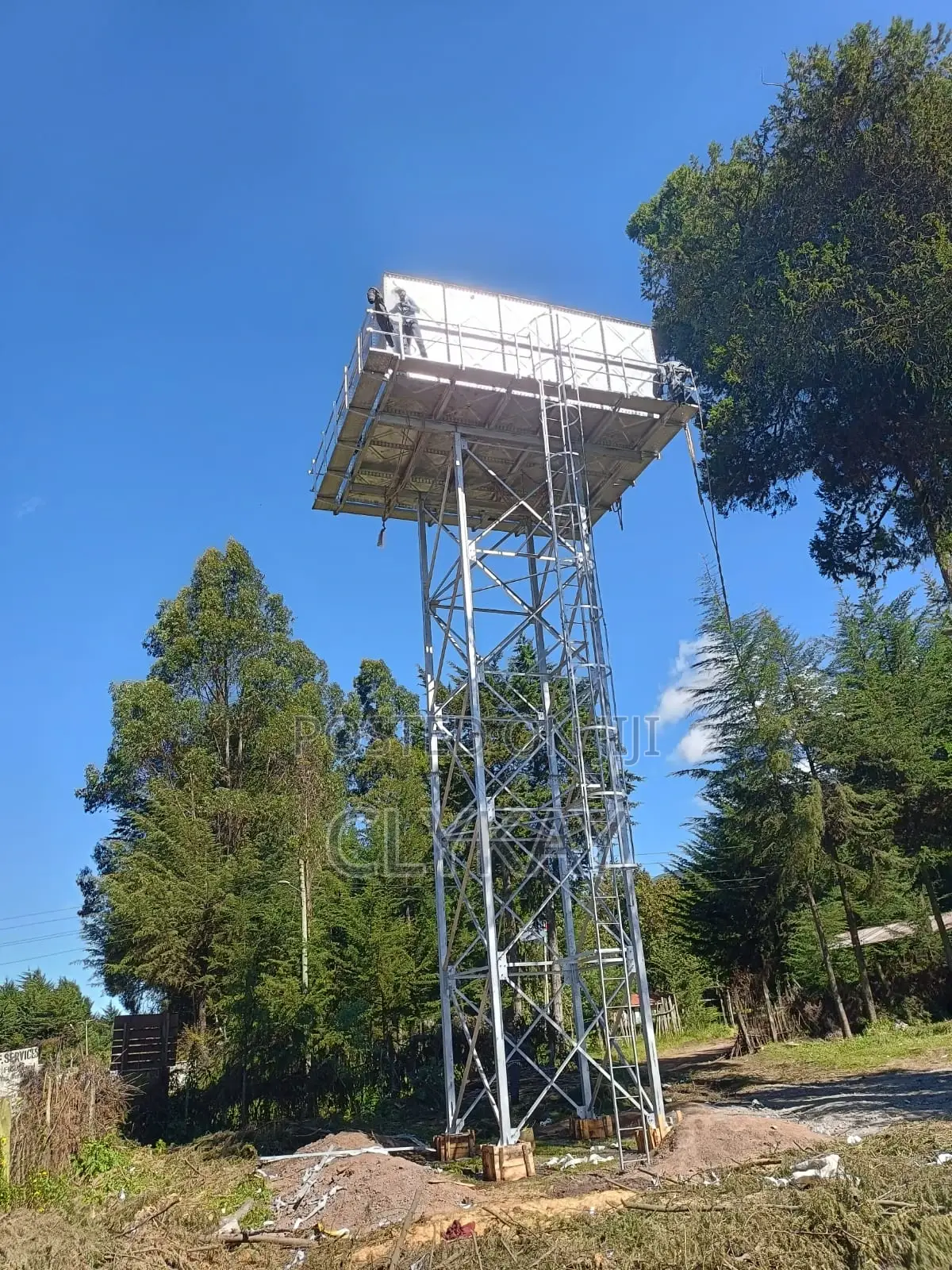 Fabricated Pressed Steel Water Tank and Steel Towers
