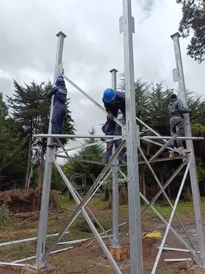 Galvanized Pressed Steel Tank and Steel Tower Fabricated