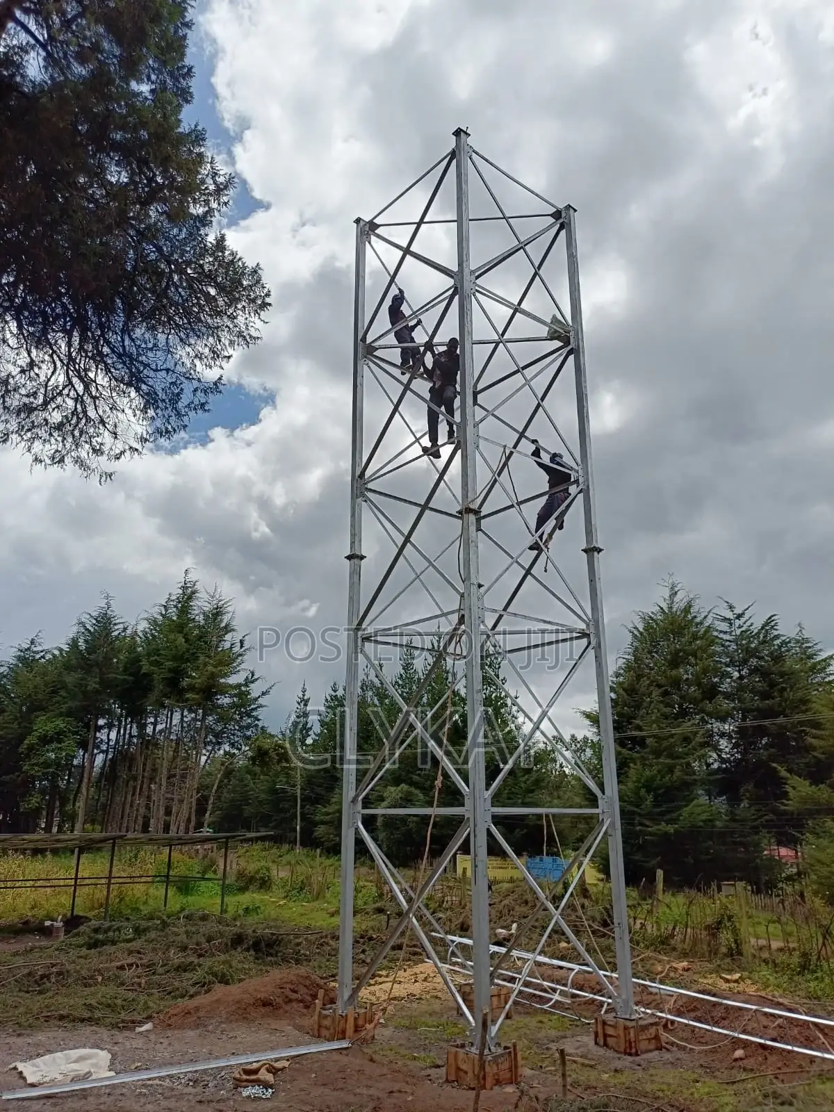 Galvanized Pressed Steel Tank and Steel Tower Fabricated