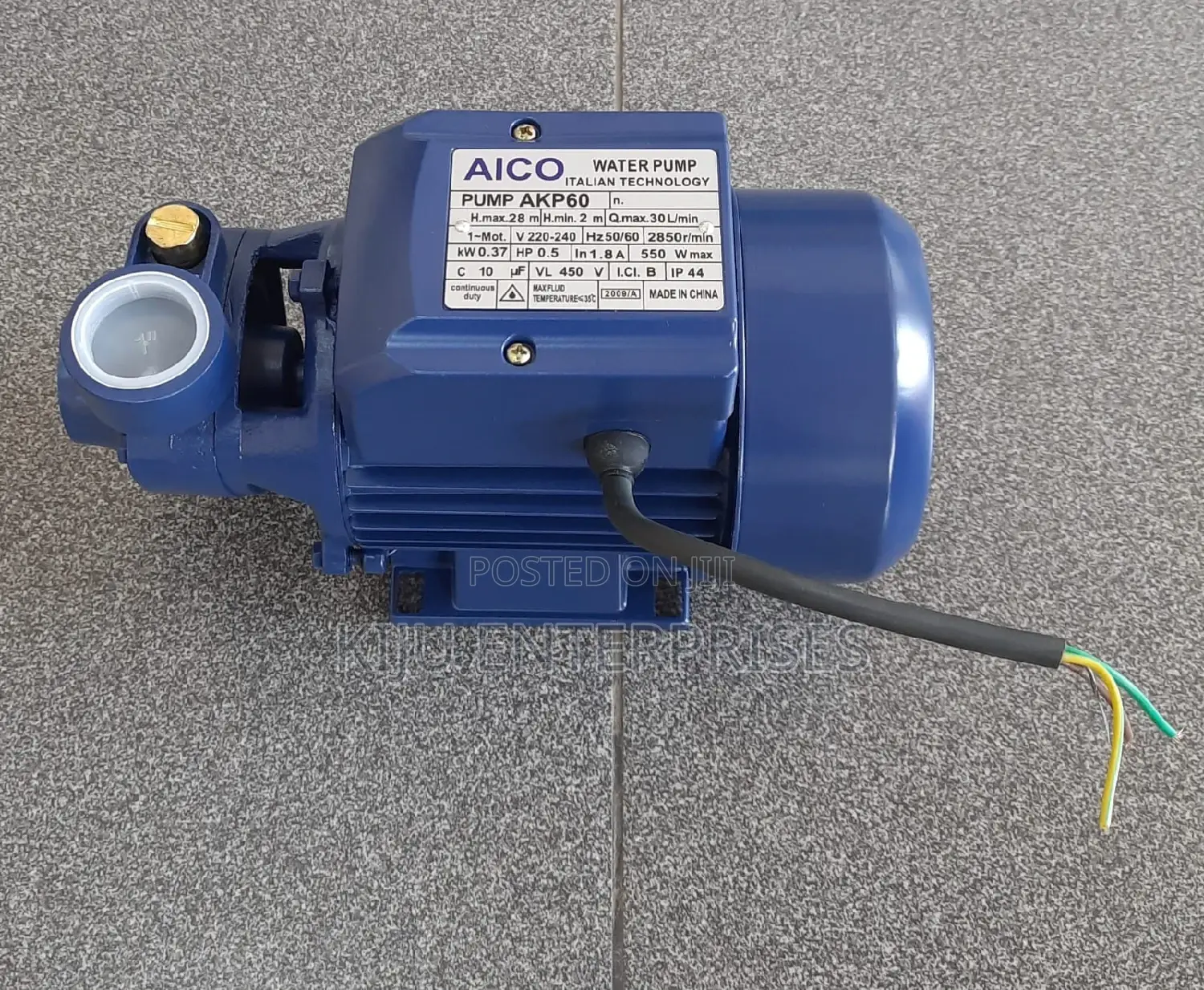1hp Electric Powered Booster Pump