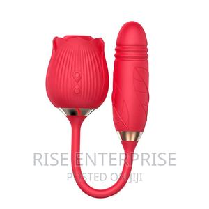 Rose Sucker for Clitorial Stimulation and Thrusting Dildo - main view