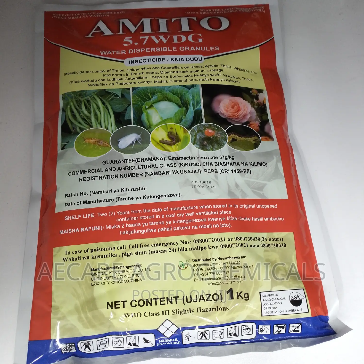 Amito 5.7wg Fall Army Worms Insecticide 1kg