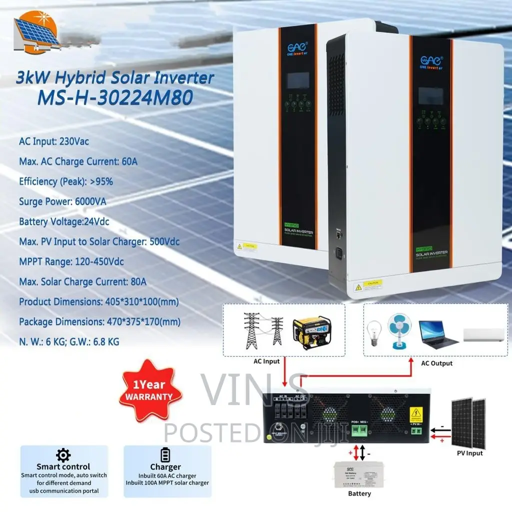 3kva Solar Inverters/ Hybrid Inverters, Solar Inverters 3kva