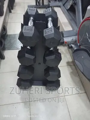 Dumbbell Rack / 4 Pairs/ All Shape Dumbbells/Stable Strong
