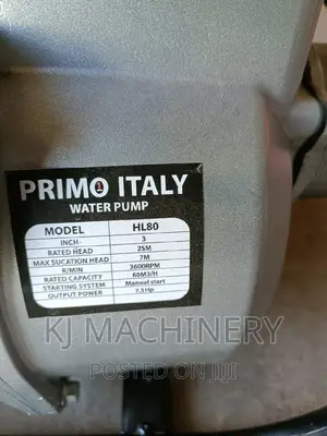 Primo Italy High Pressure Water Pump -Gasoline Petrol