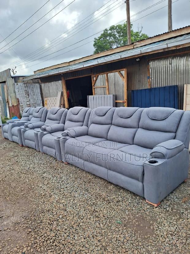 7 Seater Semi Recliner Sofa