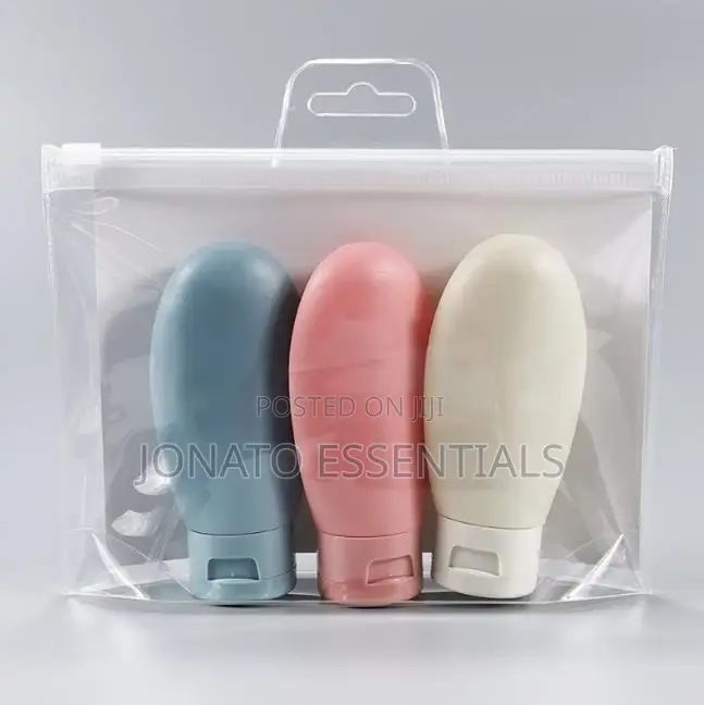 3pc Travel Refill Bottles for Shampoo, Shower Gel or Lotion