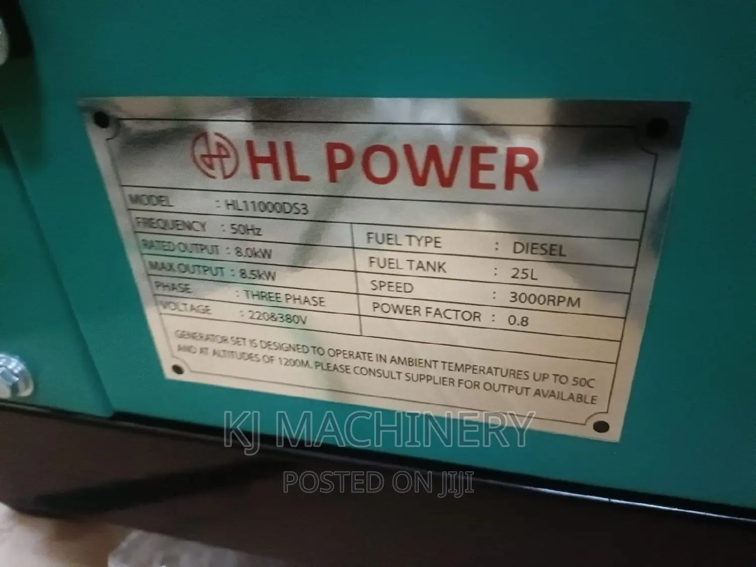 HL Power New Model 12.5kva Diesel Generator With ATS