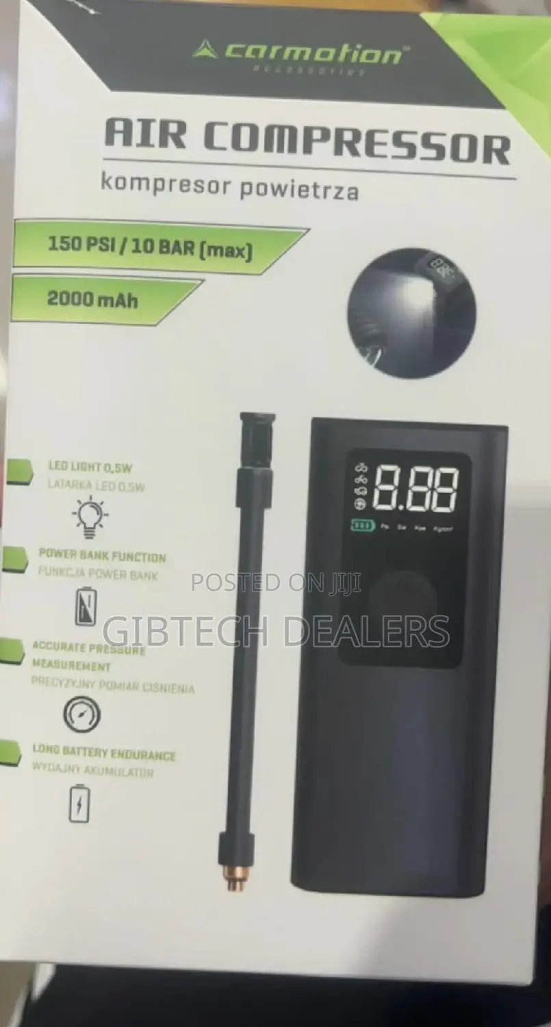 Digital Air Compressor/Tyre Inflator Available
