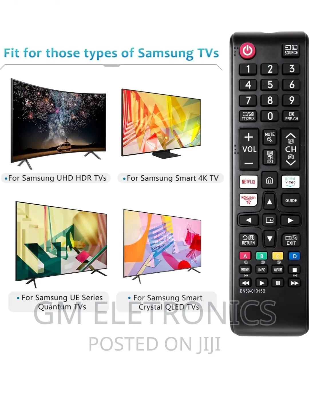 SAMSUNG UA40N5300AK Remote Control
