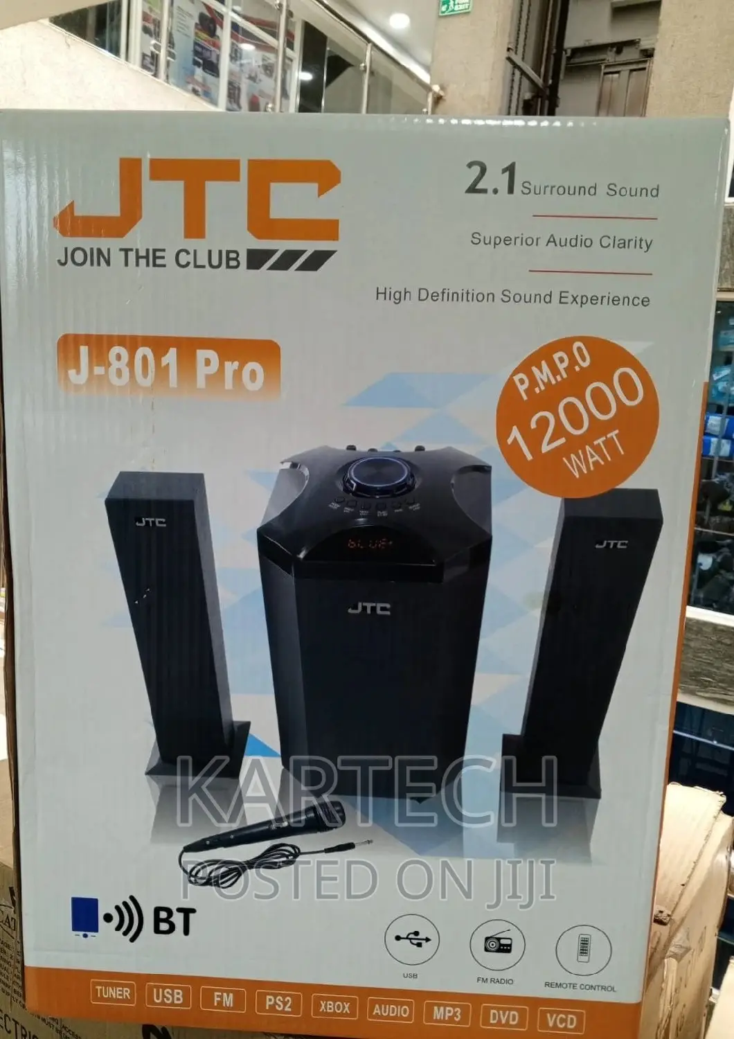 2.1CH JTC -J801pro Multimedia Speaker System -12000w