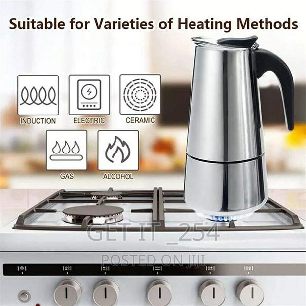 600ml Stainless Steel Coffee Pot - thumbnail 3