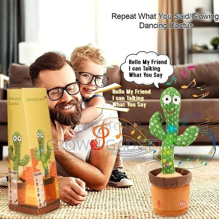 Dancing Cactus Baby Talking Repeats What You Say