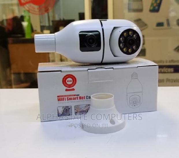 Wireless Security IP Camera V380 Dual Lens E27 Bulb Camera - main view