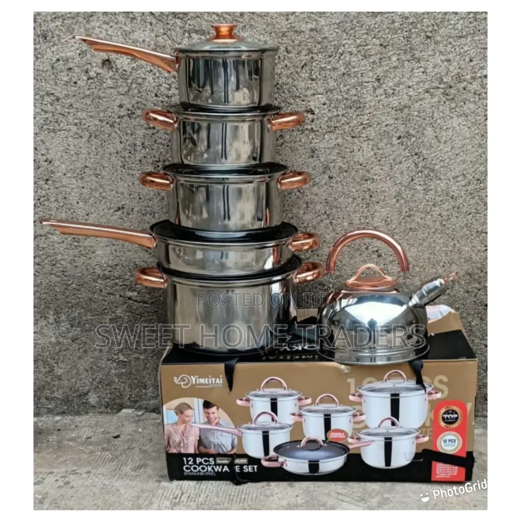 Yimeitai 12pc Stainless Steel Yimattel Cookware Set