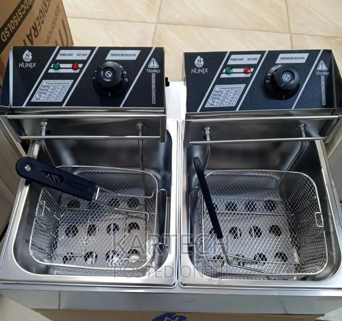 Nunix Double Deep Fryer 6 Litres. 6 Litres