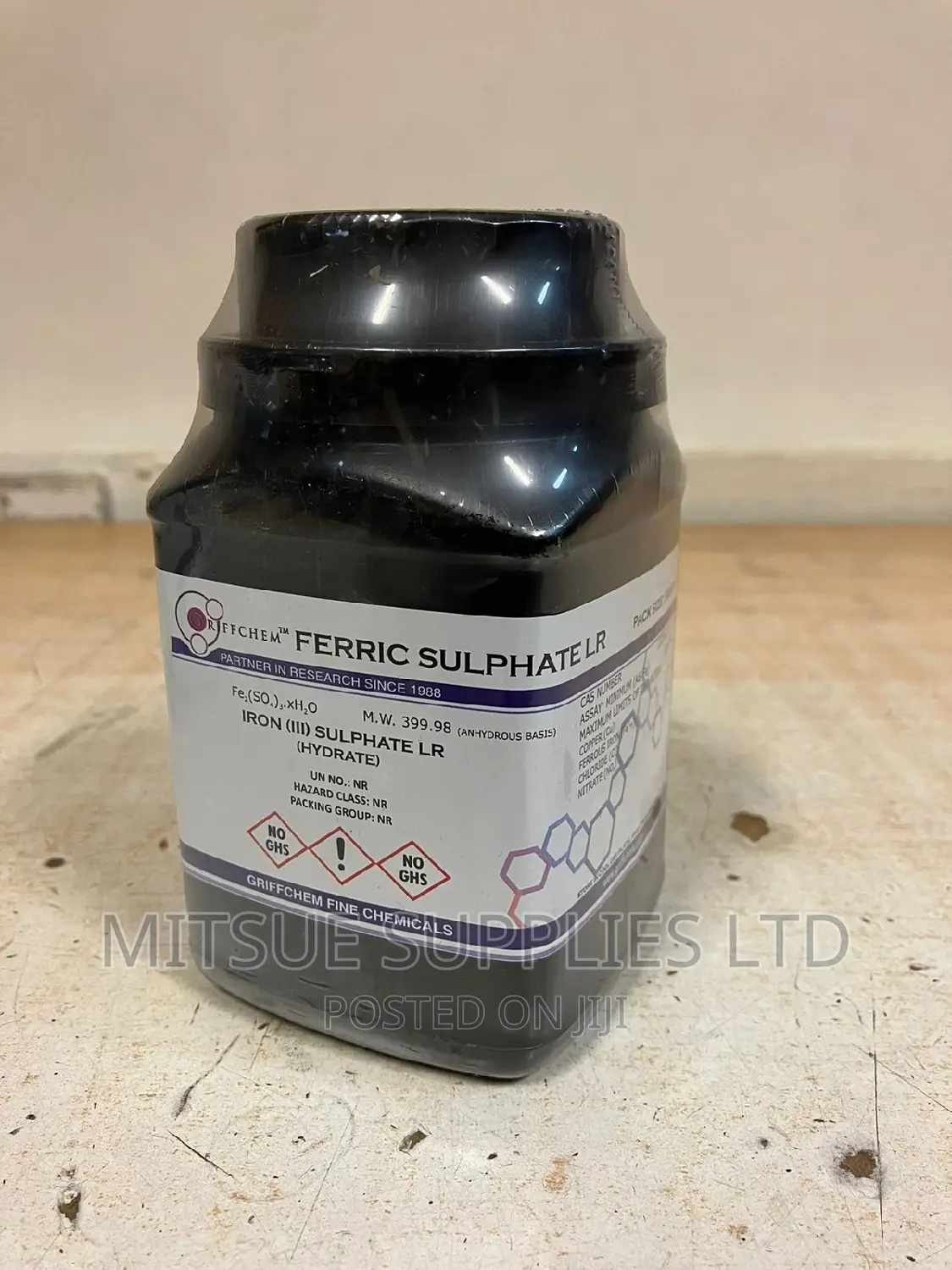 Ferric Sulphate (Iron Iii Sulphate) LR 500G Griffchem