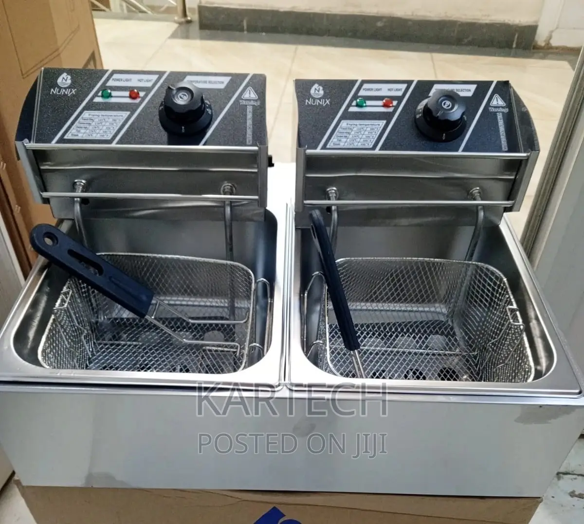 6L.+6L. Nunix Double Deep Fryer