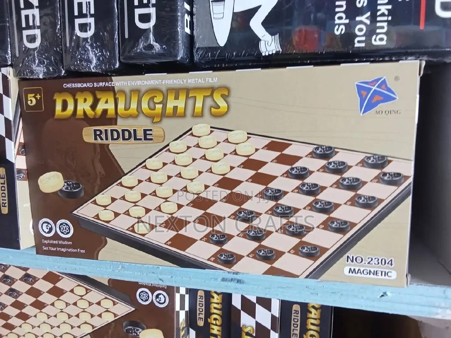 Draught Riddle, Draughs Checkers Game