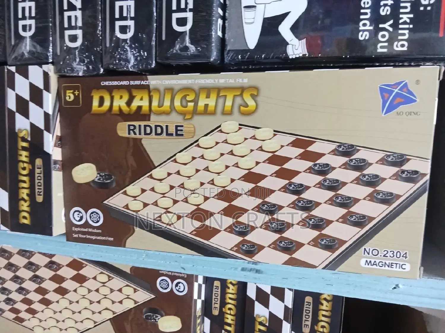 Draught Riddle, Draughs Checkers Game