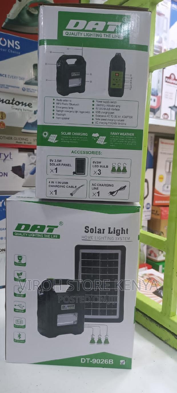 DAT-9026B Solar Radio With Radio Three Bulbs
