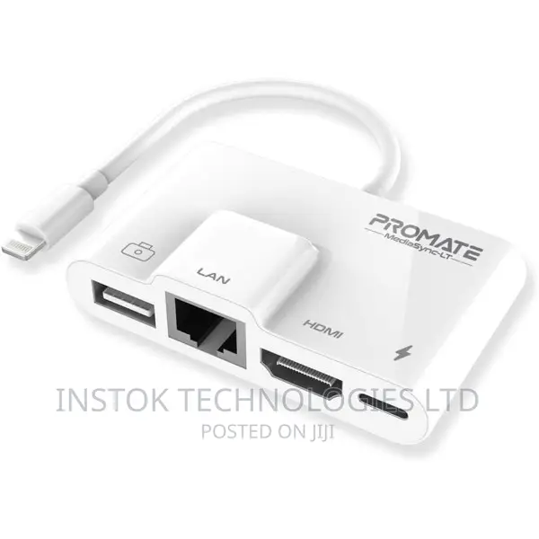 Promate Mediasync-Lt 4-in-1 Lightning Multimedia Hub