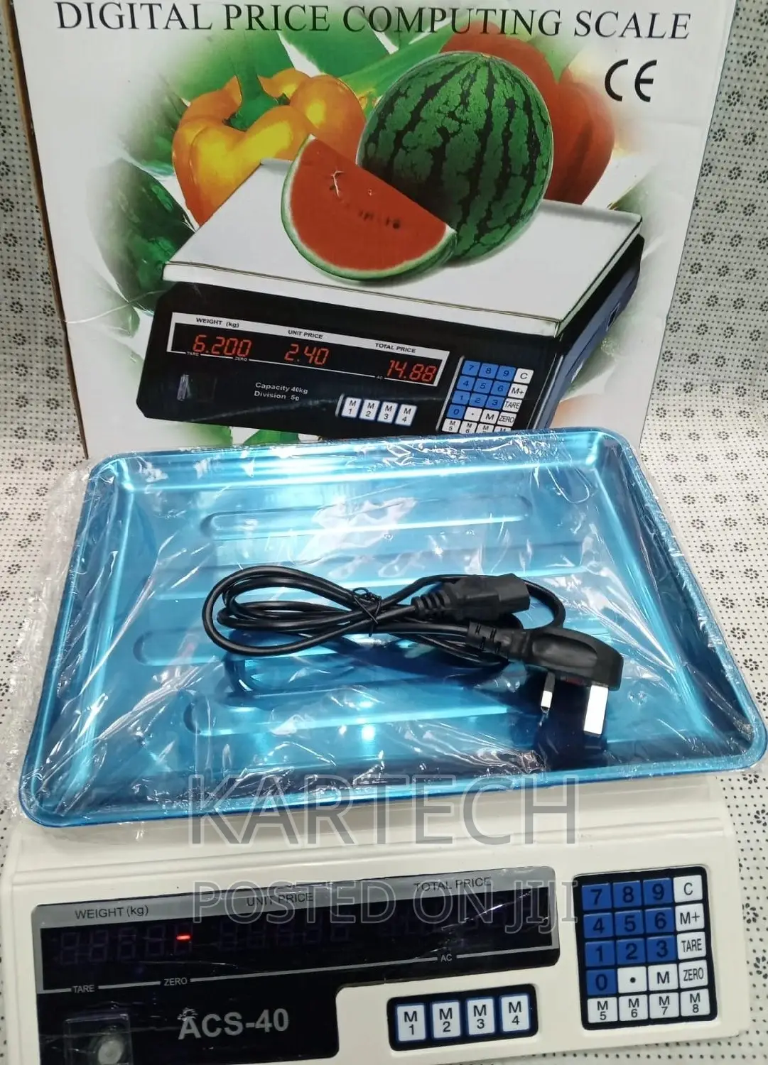 Digital Price Computing Scale Without Arm ACS-40