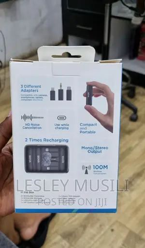 BOYALINK Multicompatible Dual Channel Wireless Microphone
