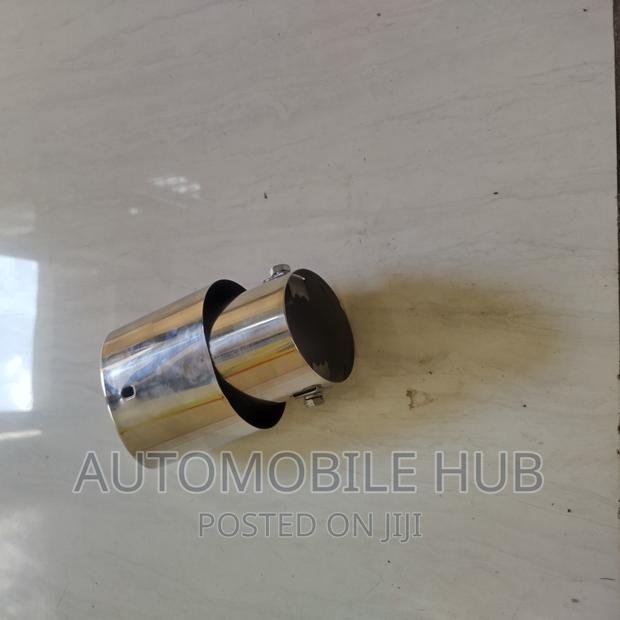 Car Universal Silver Muffler Tip Cojoined - thumbnail 2