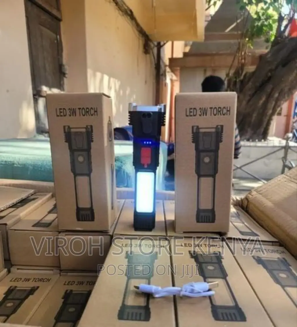 3W LED Flashlight Magnetic Torch