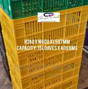 Kenpoly Yellow Storage / Bread Crate.