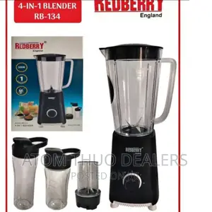 Black Red Berry Blender 4 in 1 300w 