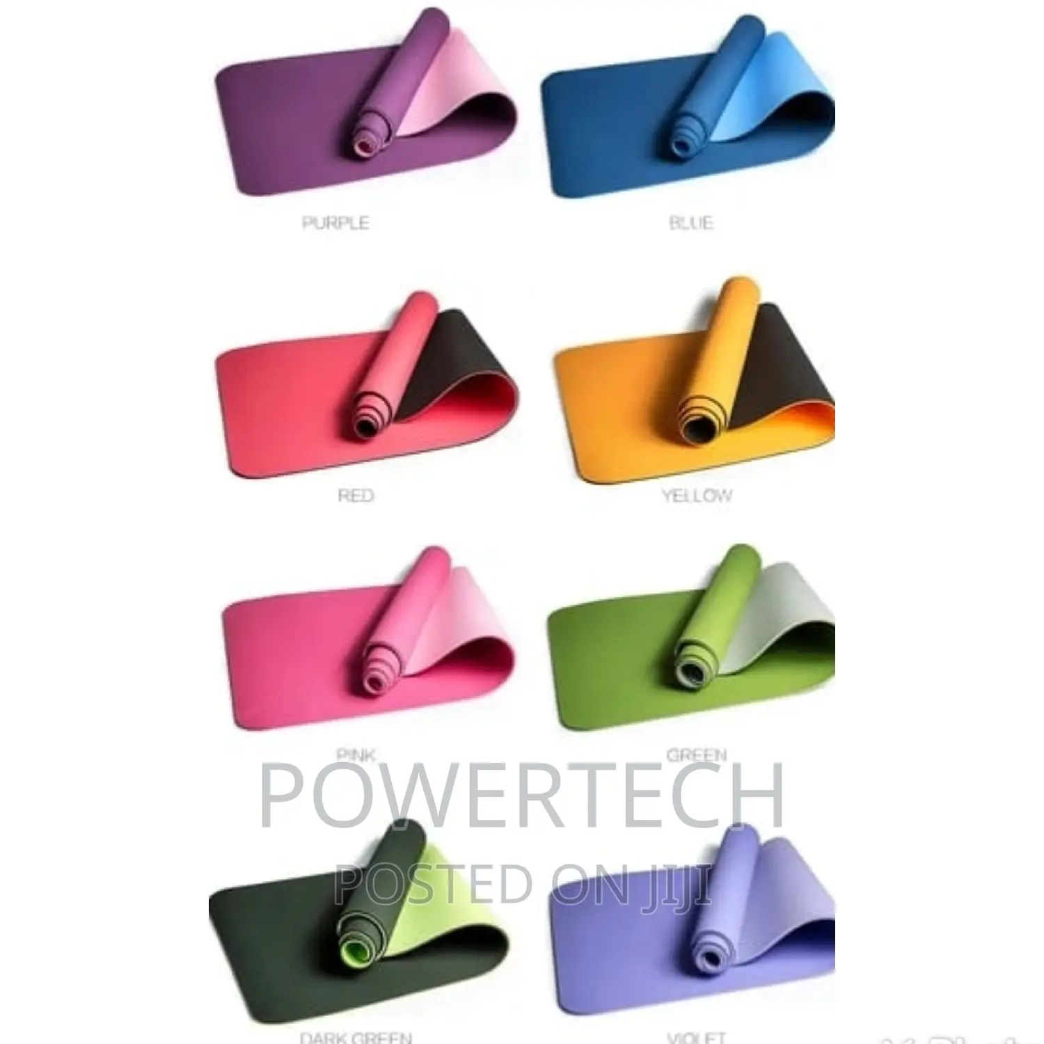 Double Sided Non-Slip Yoga Mat.