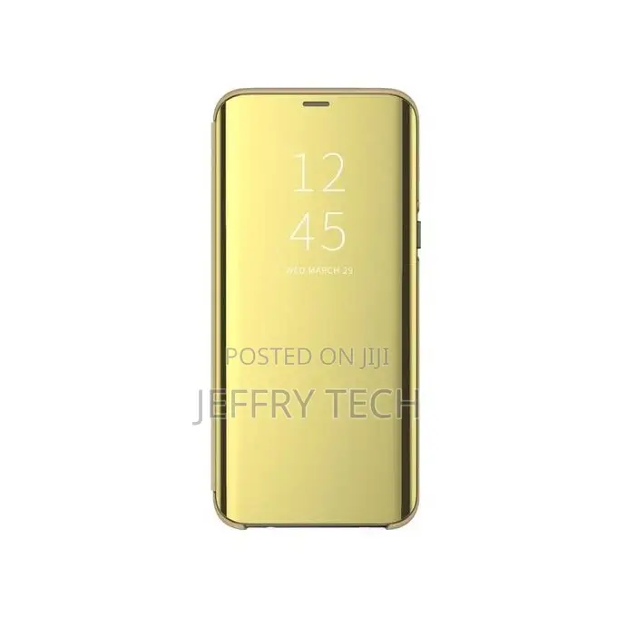 Oppo Quality Oppo F11 Pro Flip Stand Clear View Case - Gold
